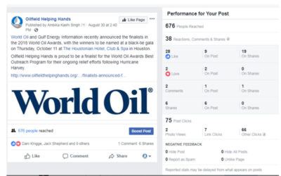 Oilfield Helping Hands, Social Media